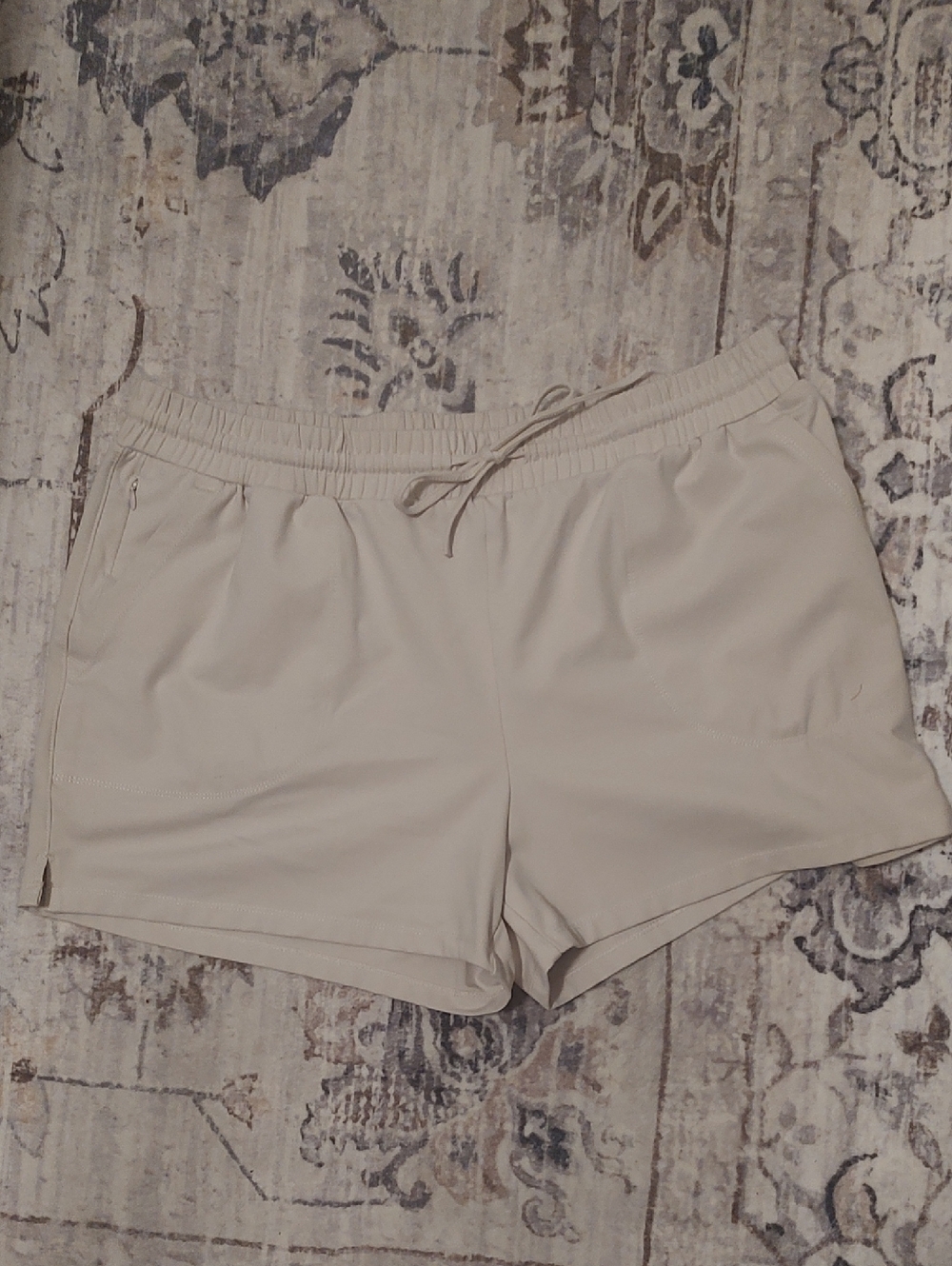 Cynthia Rowley Cream Athletic Drawstring Shorts